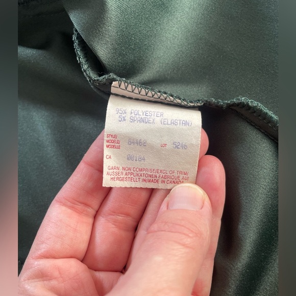 Vintage Algo 90s deep olive green faux-suede blazer-style jacket - Picture 13 of 14